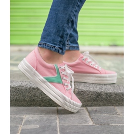 Kylie Zapatillas en la plataforma rosado 6
