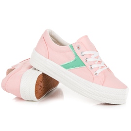 Kylie Zapatillas en la plataforma rosado 1