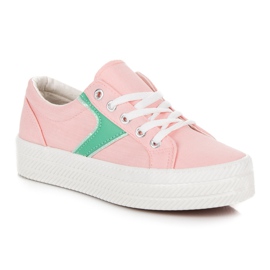 Kylie Zapatillas en la plataforma rosado 3