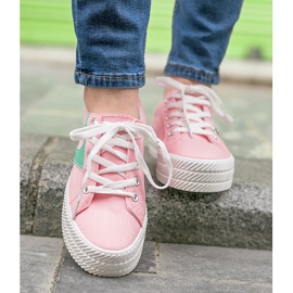 Kylie Zapatillas en la plataforma rosado 5