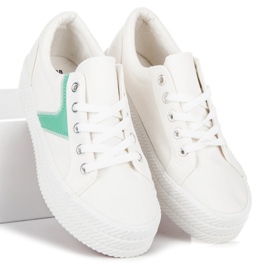 Kylie Zapatillas en la plataforma blanco 1