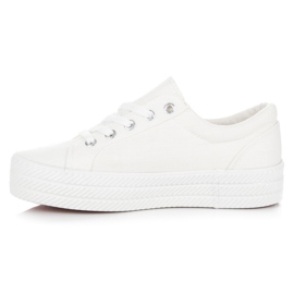 Kylie Zapatillas en la plataforma blanco 2