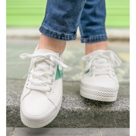 Kylie Zapatillas en la plataforma blanco 6