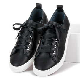 Kylie Zapatillas negras atadas con una cinta negro 1 Kylie Zapatillas negras atadas con una cinta negro 1