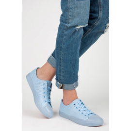 Kylie Zapatillas caladas en la unión azul 4