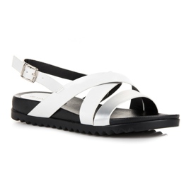 Sandalias abrochadas con hebilla VINCEZA blanco 4