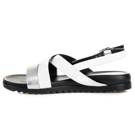Sandalias abrochadas con hebilla VINCEZA blanco 5