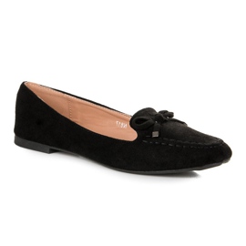 Small Swan Mocasines Ante Lazo negro 3