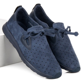 Kylie Slipon Ante Calado azul 2