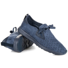 Kylie Slipon Ante Calado azul 1