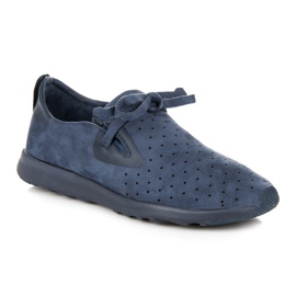 Kylie Slipon Ante Calado azul 3