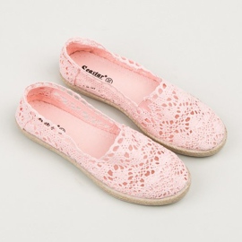 Seastar Alpargatas de encaje rosas rosado 7