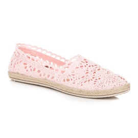 Seastar Alpargatas de encaje rosas rosado 4