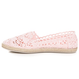 Seastar Alpargatas de encaje rosas rosado 5