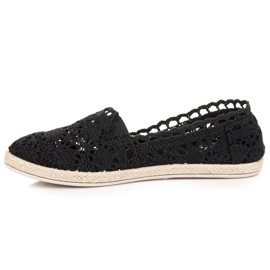 Seastar Alpargatas de encaje negras negro 4