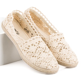 Seastar Alpargatas de encaje beige 4