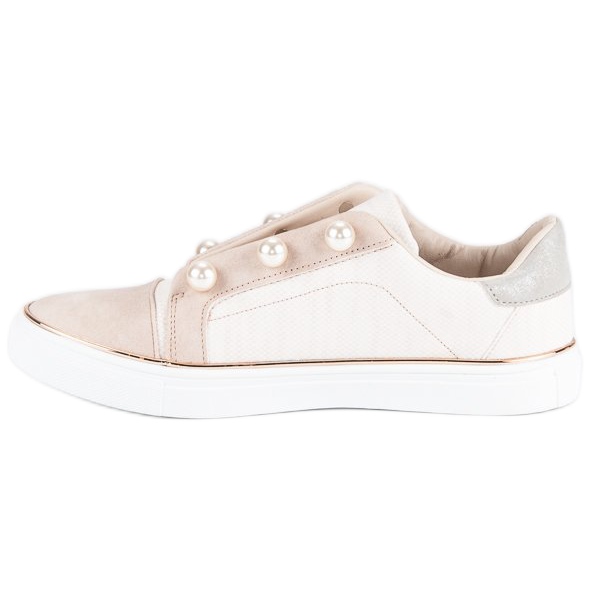 American Club Sneakers De Mujer Con Perlas marrón 1