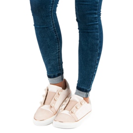 American Club Sneakers De Mujer Con Perlas marrón 4