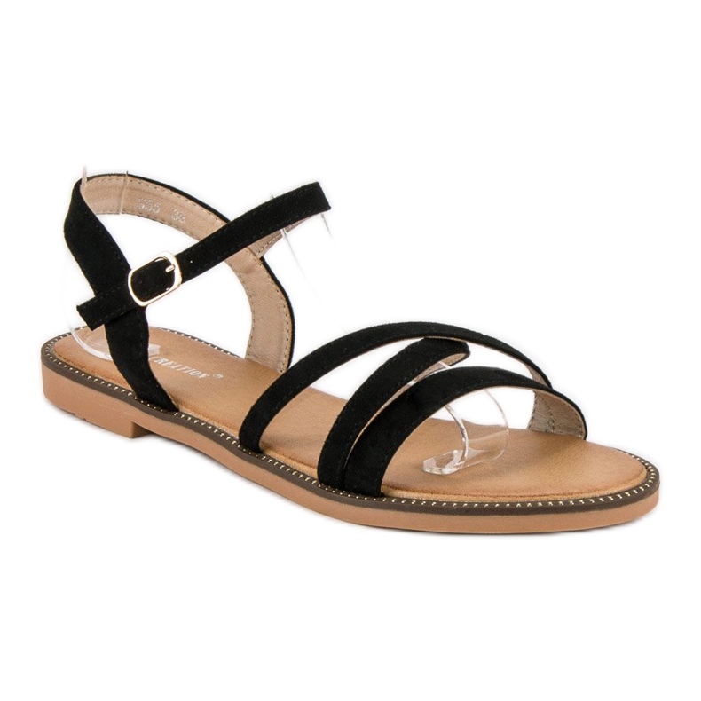 Ch. Creation Sandalias mujer ante negro 2 Ch. Creation Sandalias mujer ante negro 2