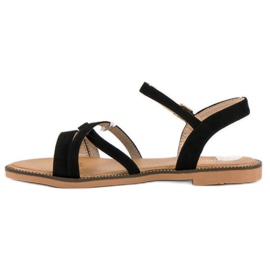Ch. Creation Sandalias mujer ante negro 3