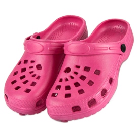 Pantuflas Jardín Fucsia rosado 1
