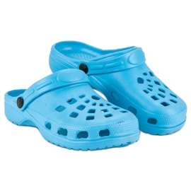 Pantuflas de jardín azules 2