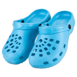 Pantuflas de jardín azules 3