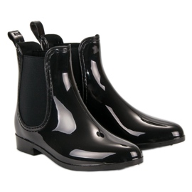 Chanclos VINCEZA lacados negro 4