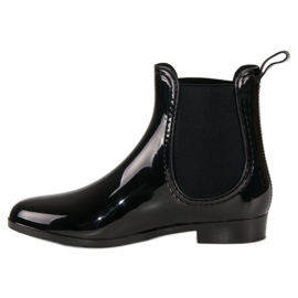 Chanclos VINCEZA lacados negro 2