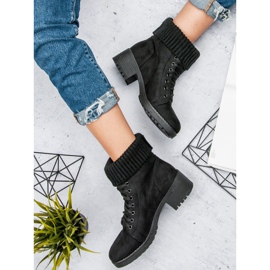 Seastar Botas negras con cordones negro 1 Seastar Botas negras con cordones negro 1