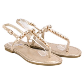 Comer Sandalias japonesas amarillo 5