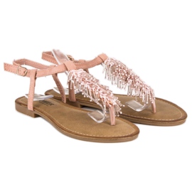 Comer Chanclas sandalias decorativas rosado 6