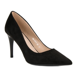 Vinceza Tacones de ante negros 2