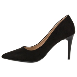 Vinceza Tacones de ante negros 3