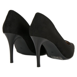 Vinceza Tacones de ante negros 4