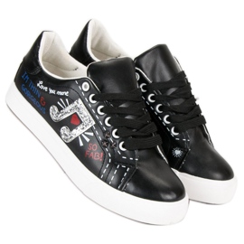 Zapatillas de mujer de moda negro 7