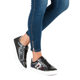 Zapatillas de mujer de moda negro 3
