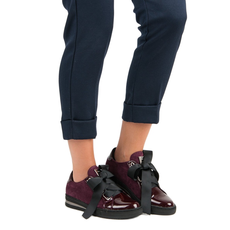 Filippo Zapatillas Elegantes violeta rojo 2