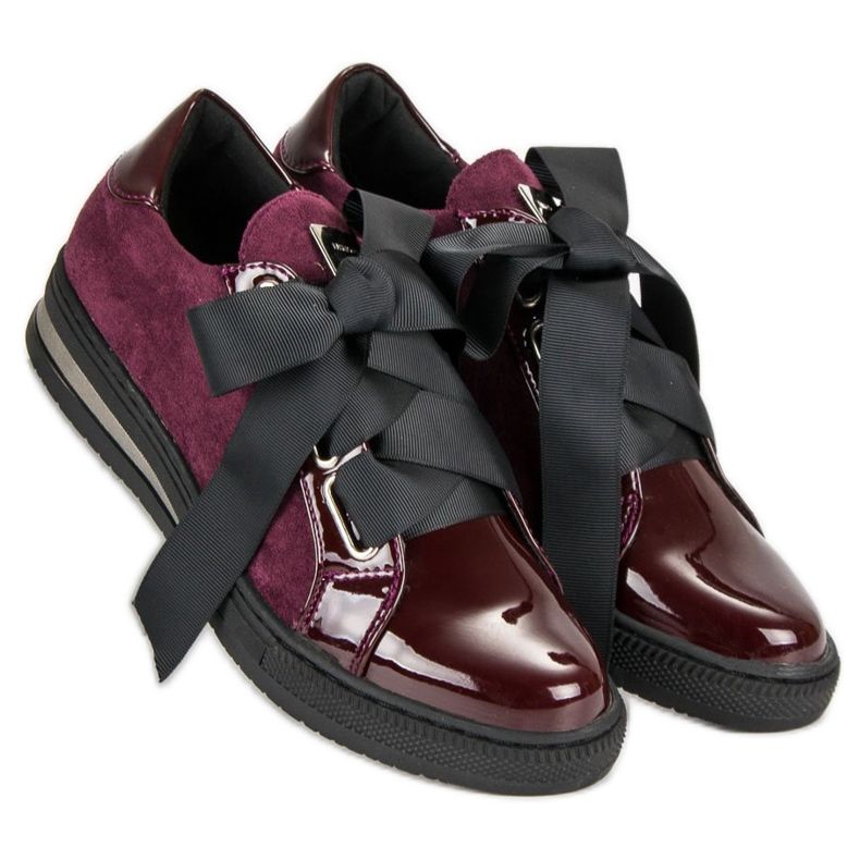 Filippo Zapatillas Elegantes violeta rojo 1