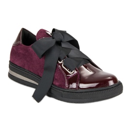 Filippo Zapatillas Elegantes violeta rojo 4