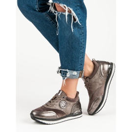 Aclys Zapatos deportivos atados marrón 4
