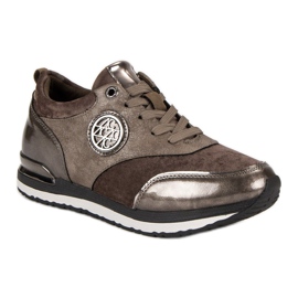 Aclys Zapatos deportivos atados marrón 5