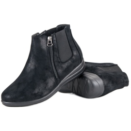 Kylie Botines negros en una cremallera 2 Kylie Botines negros en una cremallera 2