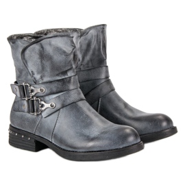 Forever Folie Botines Blue Workers azul 6
