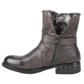 Forever Folie Botas de trabajadores grises 4