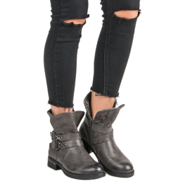 Forever Folie Botas de trabajadores grises 6