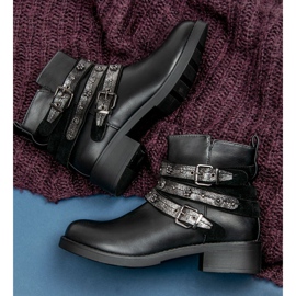 Sixth Sense Botas de rock negro 7
