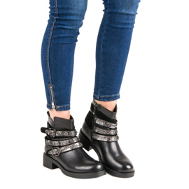 Sixth Sense Botas de rock negro 1