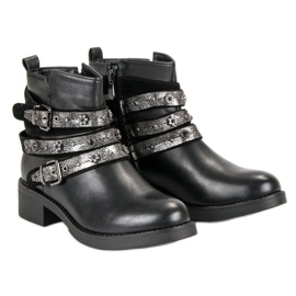 Sixth Sense Botas de rock negro 6