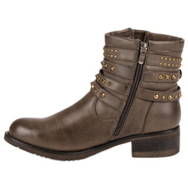 SDS Botas rock con chorros marrón 3